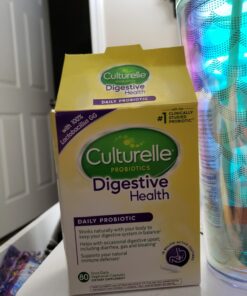 Culturelle Daily Probiotic, Digestive Health Capsules, 60 Count Unflavored 60 Count (Pack of 1) 17 719QHljgs7L