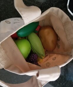 Learning Resources Fresh Picked Fruit And Veggie Tote, 17 Piece, Age 18 months+, Multicolor,8 L x 9 W in One Size 34 719QozEVUhL