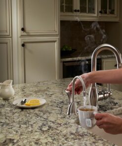 InSinkErator H-Wave-SN Involve Wave Instant Hot Water Dispenser System with Stainless Steel Tank, Satin Nickel Hot Only 17 719RpfKFfoL