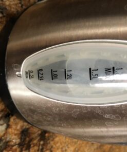 Hamilton Beach Electric Tea Kettle, Water Boiler & Heater, 1.7 Liter, Cordless Serving, 1500 Watts for Fast Boiling, Auto-Shutoff and Boil-Dry Protection, Stainless Steel (40880) 1.7 L 48 719Sq4hK9fL