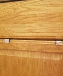 mDesign Steel Over Cabinet Door Hair Care, Hot Styling Tool Organizer Storage Basket for Hair Dryer, Flat Irons, Curling Wands, Straighteners, Space Saving, 3 Sections -Concerto Collection - Chrome 42 719T4F4ajOL