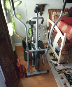 Body Rider Elliptical Machine and Stationary Bike with Seat and Easy Computer, Dual Trainer 2-in-1 Cardio Exercise Machine, Home Gym, Workout Equipment BRD2000, Black & grey, One Size 39 719Ta2ugotL 1