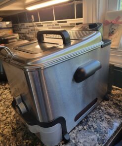 T-fal Ultimate EZ Clean Stainless Steel Deep Fryer with Basket 3.5 Liter Oil and 2.6 Pound Food Capacity 1700 Watts Oil Filtration, Temp Control, Digital Timer, Dishwasher Safe Parts Stainless Steel 65 719U MfUL