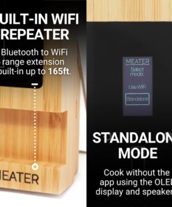 MEATER Block: 4-Probe Premium WiFi Smart Meat Thermometer | for BBQ, Oven, Grill, Kitchen, Smoker, Rotisserie | iOS & Android App | Apple Watch, Alexa Compatible | Dishwasher Safe 26 719V9dYoT7L