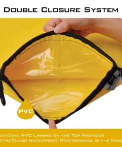 KastKing Dry Bags,100% Waterproof Storage Bags,Military Grade Construction for Swimming,Kayaking,Boating,Hiking,Camping,Fishing, Biking,Skiing A:clear Window Dry Bag-yellow-10l 24 719VqI qcyL