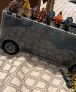 Dinosaur Toys for Kids 3-7. Dino Truck Carrier with 15 Figures + Bonus Book 33 719WkarjPL