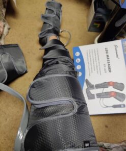 Leg Massager with Air Compression & Heat, 4-In-1 Foot Calf Thigh Knee Massager for Circulation & Pain Relief, 4 Modes 4 Intensities 2 Heat Levels, 10*2 Airbags, Compression Boots Machine, Fit 5'1-6'2 32 719XH8nQfSL 4