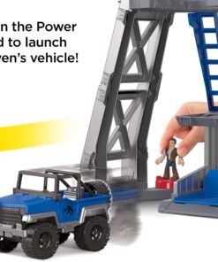 Fisher-Price Imaginext Jurassic World T. rex Dinosaur Toy with Owen Grady Figure, Light-Up Eyes & Chomping Action for Ages 3+ Years, 7-Piece Set (Amazon Exclusive) 29 719Xgr5RDsL