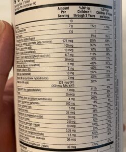 Rainbow Light Kids One Multivitamin, Chewable Multivitamin for Kids Provides Healthy Growth and Immune Support, With Vitamin C, Zinc, & B Complex, Vegetarian and Gluten Free, Fruit Punch, 90 Count 90 Count (Pack of 1) 50 719YFJrIfL 3