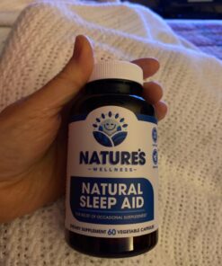 Premium Natural Sleep Aid for Adults - Effective Relief - Non Habit Forming - Wake Up Feeling Refreshed - Proprietary Blend with Melatonin, Tryptophan, Magnesium, Valerian, Chamomile & More - 60 Veg 31 719YUss0lEL