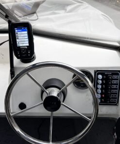 Amarine-made13-1/2 Inch 5-Spoke Destroyer Style Stainless Boat Steering Wheel 22 719YfLXS2YL