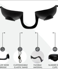 Super Sunnies Evo Flexible Tanning Bed Goggles UV Eye Protection Black Glasses, FDA Compliant 15 719YoOy3t2L