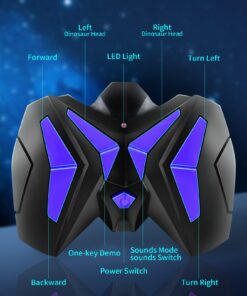 TEMI 8 Channels 2.4G Remote Control Dinosaur Toys for Kids 3 4 5 6 7 Years, Electric Stunt RC Walking T- Rex Toy with Lights and Sounds Powered by Rechargeable Battery, Gift for Boys 1 pack with remote 25 719YtJaUgL