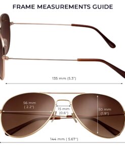grinderPUNCH Unisex Aviator Sunglasses | Fashionable & Lightweight Frame Suits All Face Shapes | 100% UV Protection 27 719ZnTT3oEL 1