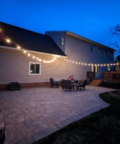 Brightown Outdoor String Lights - Globe Patio Lights 30 Ft with 30 G40 Shatterproof Bulbs, Waterproof Connectable Dimmable Commercial Hanging Lights for Backyard, Bistro, Porch, Cafe, Deck 30 FT - 30 LED Bulbs 37 719ZzCyYJ4L