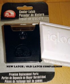 Igloo Hybrid Stainless and Plastic Latch (3.38 L x 0.57 W x 0.57 D Inches) - Black/Silver Black, Stainless Steel 56 719aMYtJcbL