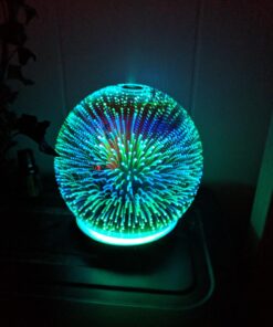 Aroma Outfitters 3D Galaxy Ultrasonic Glass Aromatherapy Diffusers | Aromatherapy Diffuser That Purifies Air | Aromatherapy Oils Humidifier with Amazing LED Lights | Home Essentials | 3D Glass 200ml 40 719apLMhheL