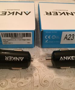 Anker Car Charger Adapter, 24W Dual USB Car Phone Charger, PowerDrive 2 for iPhone 14 13 12 11 Pro Max Mini X XR XS 8 Plus, iPad Pro/Air 2/Mini, Note 5/4, LG, Nexus, HTC and More Black 39 719b8rzMpVL