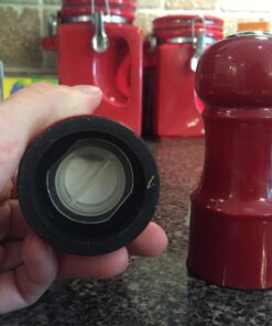 Trudeau 4.5" Salt & Pepper Set Salt and Pepper Shakers, Burgundy 20 719brVaxhHL