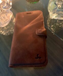 Snakehive iPhone XR Vintage Wallet || Genuine Leather Wallet Phone Case || Real Leather with Viewing Stand & 3 Card Holder || Flip Folio Cover with Card Slot (Brown) Apple iPhone XR Brown 37 719c2xrnu5L