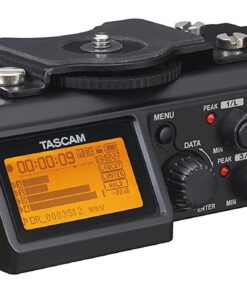 TASCAM 4-Channel Portable Audio Recorder for Videographers, 4 Combo XLR/TRS Inputs, 2 Internal Mics, Limiter, HP Filter (DR-70D) Black DR-70D