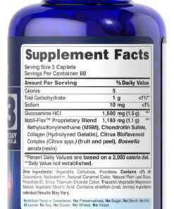 Alternative view of Puritan's Pride Glucosamine, Chondroitin & MSM -3 Per Day Formula Unflavored 240 Count (Pack of 1)