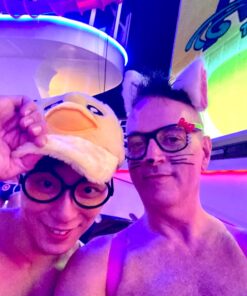 E-TING Cat Long Fur Ears Hair Clip Headwear Headband Cosplay Halloween Costume Orecchiette (White with Pink Inside) White With Pink Inside 8 719frb kJxL