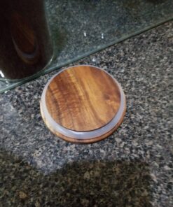 KKC HOME ACCENTS Clear Borosilicate Glass Storage Canister with Airtight Wood Lids,Sealed Glass Jar for Loose Leaf Tea,Grinder Coffee,Coffee Beans,Matcha Container,Fluid-oz 39 Floz 26 719go0UDmXL