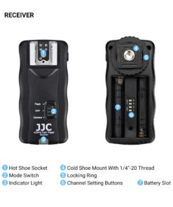 JJC 3-in-1 Wireless Flash Trigger & Shutter Remote Control with Two Receivers Kit for Nikon Z7 Z7II Z6 Z6II Z5 D750 D780 D7500 D7200 D5600 D5500 D5300 D5200 D3300 D3200 Coolpix P1000 With Cable Replaces Nikon MC-DC2 12 719goF7MlGL