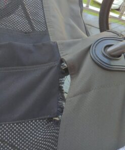 OUTDOOR LIVING SUNTIME Camping Folding Portable Mesh Chair with Removabel Footrest Army Green 38 719hEcRkO4L