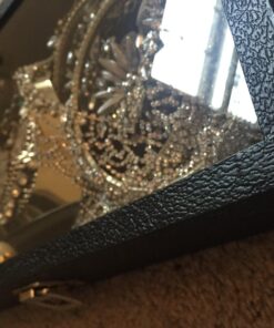 FindingKing Black Jewelry Travel Showcase Display Glass Lid Case 15 719iFxAAqGL