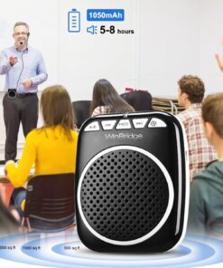 Alternative view of WinBridge WB001 Portable Voice Amplifier with Headset Microphone Personal Speaker Mic Rechargeable Ultralight for Teachers, Elderly, Tour Guides, Coaches, Presentations, Teacher
