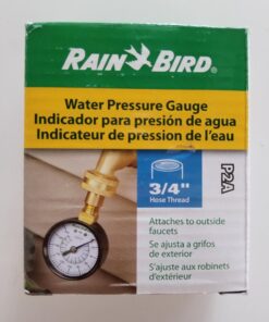Rain Bird P2A Water Pressure Test Gauge, 3/4" Female Hose Thread, 0-200 psi 31 719ijDLVKL
