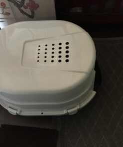 Pawkin Cat Litter Mat, Patented Design with Litter Lock Mesh, Extra Large, Durable, Easy to Clean, Soft, Fits Under Litter Box, Litter Free Floors, Gray X-Large (Pack of 1) 39 719j7jsSYvL