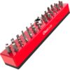 Olsa Tools Hex Bit Organizer with Magnetic Base | Professional Quality Hex Bit Holder for Your Specialty, Drill or Tamper Bits (Red) 1pc Red 43 719k1ajqhlS