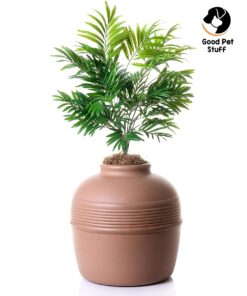 Good Pet Stuff, The Original Hidden Litter Box, Artificial Plants & Enclosed Cat Planter Litter Box, Vented & Odor Filter, Easy to Clean, Mocha Brown , 20" wide x 19 3/4" 29 719k3v072oL