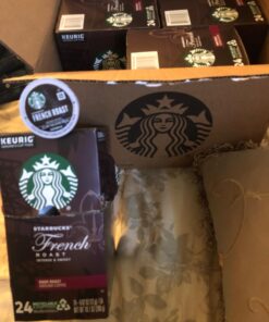 Starbucks K-Cup Coffee Pods—Dark Roast Coffee—French Roast for Keurig Brewers—100% Arabica—4 boxes (96 pods total) 32 719lWQHJWXL