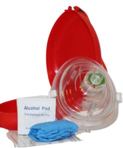 MCR Medical CPR Rescue Mask, Adult/Child Pocket Resuscitator, Hard Case with Wrist Strap 17 719lkrovvZL