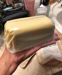 Better Shea Butter Raw Cocoa Butter - Unrefined, 100% Pure, Food Grade - Use for Cocoa Lip Balm, Stretch Marks Cream, Cacao Butter Cream, Scars Oil, Whipped Lotion - Skin & Hair Moisturizer 1LB Block Bar 1 Pound (Pack of 1) 42 719luRyevL 1