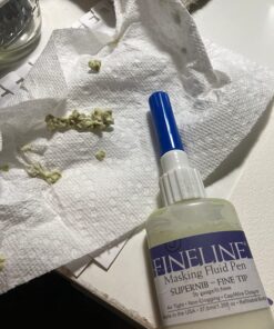 Fineline Masking Fluid Pen 20 Gauge W/Masking Fluid, 1.25 Ounces 1 Pack 31 719mQ14AKxL