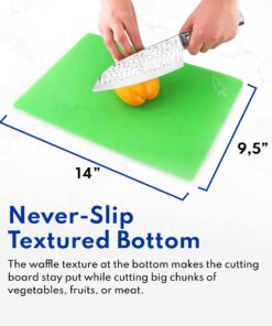 New Star Foodservice 28690 Flexible Cutting Board, 9.5-Inch by 14-Inch, Assorted Colors, Set of 3 20 719mz8mFYmL