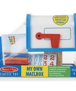 Melissa & Doug My Own Wooden Mailbox Activity Set and Educational Toy With Reusable Letters And Post Cards, Pretend Play Mailbox For Preschoolers And Kids Ages 4+ 25 719oOHYEOIL 1