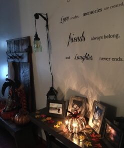 Quart Open Bottom Mason Jar Pendant Lamp - Rustic Brown 35 719osQRwstL