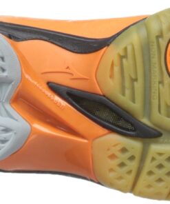 Mizuno Women's Wave Lightning Z2 Volleyball Shoe 12 Women/9.5 Men Black/Orange 11 719pmIH8ClL