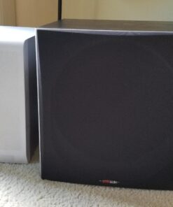 Polk Audio PSW505 12" Powered Subwoofer - Deep Bass Impact & Distortion-Free Sound, Up to 460 Watts, Easy Integration with Home Theater Systems, BLACK 53 719q MqNMGL 1