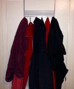 Deco Brothers Over The Door Hook Organizer with 6 Hooks, Silver 29 719qOOZscHL