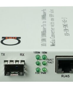 Alternative view of Open SFP Slot - Gigabit Ethernet - Fiber Optic Media Converter - to UTP Cat5e/Cat6 10/100/1000 Copper – AutoSensing - SFP Slot Supporting Any Mini GBIC/SFP Gigabit Type - Jumbo Frame & LLF Support