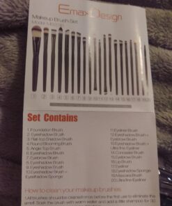 EmaxDesign 20 Pieces Makeup Brush Set Professional Face Eye Shadow Eyeliner Foundation Blush Lip Makeup Brushes Powder Liquid Cream Cosmetics Blending Brush Tool 55 719qcEgf67L