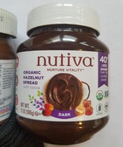 Nutiva Organic Vegan Hazelnut Spread, Dark, 13 Oz, USDA Organic, Non-GMO, Fair Trade & Sustainably Sourced, Vegan & Gluten-Free, Plant-Based Spread with Less Sugar Dark Chococlate 26 719qgFiSjdL