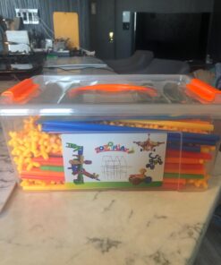 ZOZOPLAY Straw Constructor STEM Building Toys 400 Piece Straws and Connectors Building Sets Colorful Motor Skills Interlocking Plastic Engineering Toys Best Educational Toys Boy & Girl… 400piece 34 719qlNAxziL